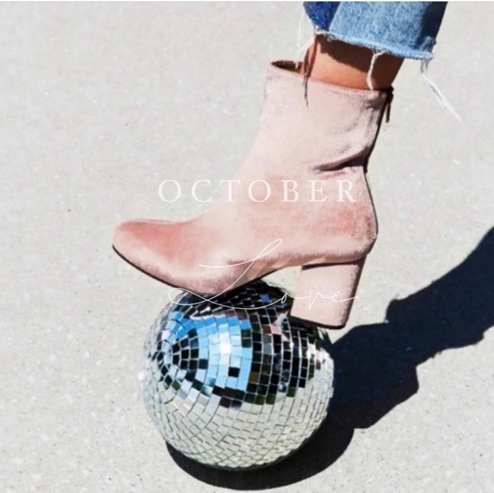 FREE PEOPLE Cecile Velvet Booties - Picture 3 of 15